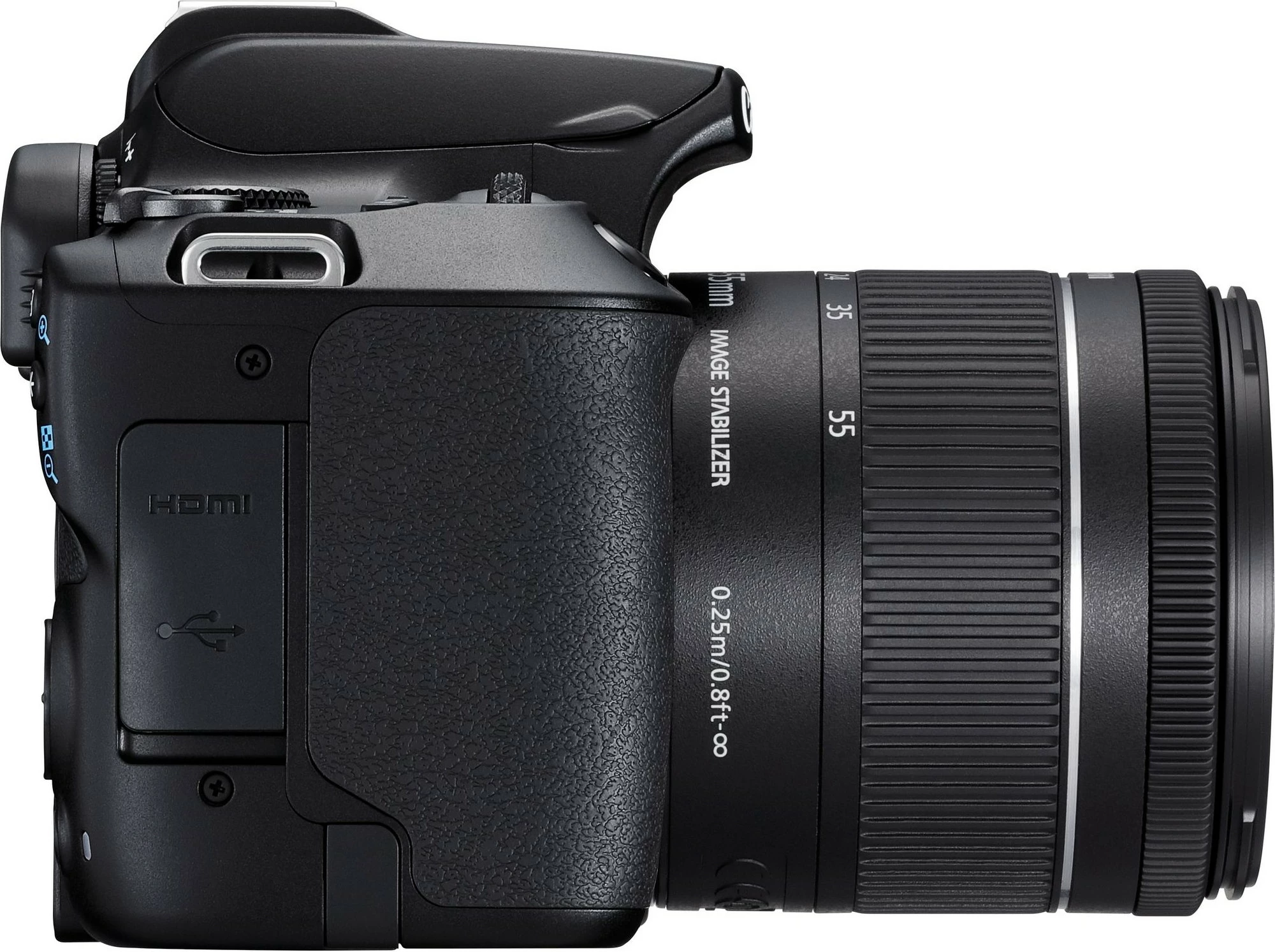 Kamera digjitale Canon EOS 250D, 18-55 IS STM, e zezë