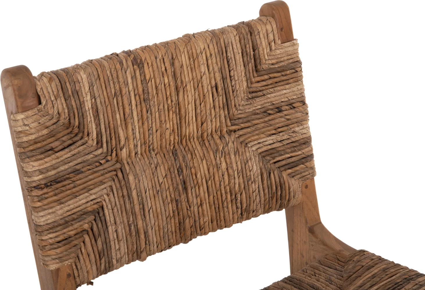 Karrige për bar WALTER FH9841 dru teak natyral-rush matt 46x55x105Hcm.