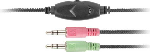 Kufje me mikrofon Natec Canary NSL-1295, Stereo, 2x3.5mm, E zezë