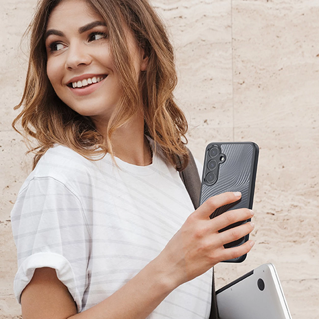 Mbështjellës Dux Ducis Aimo për Samsung Galaxy A55 5G, i zi