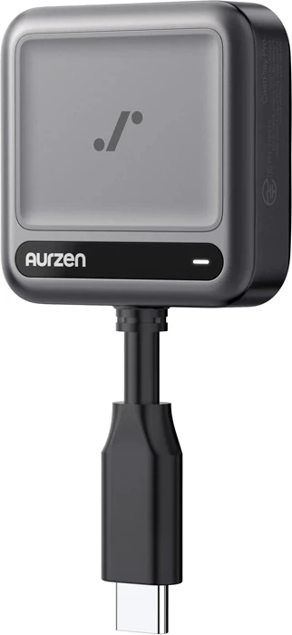 Adapter wireless për casting video Aurzen Castplay Pro USB-C me Plug & Play, me karikim simultan, i zi