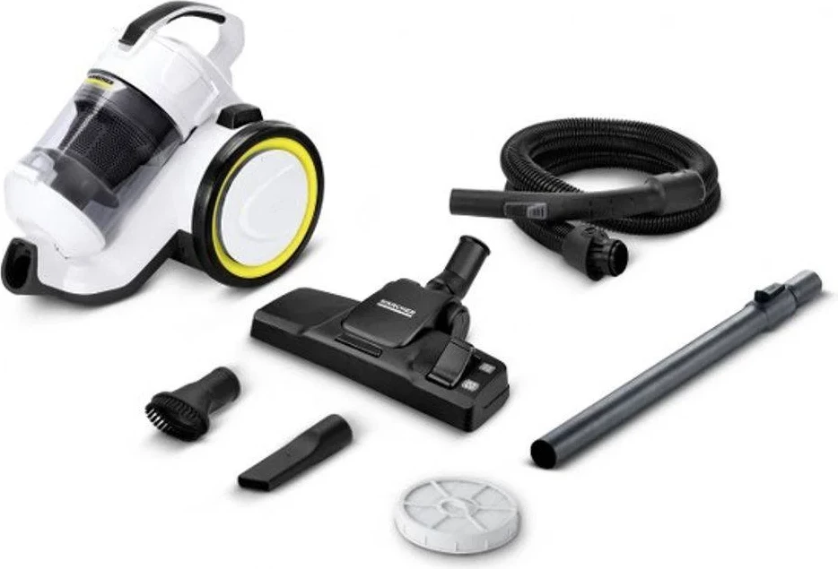 Fshesë me korrent pa qese, Karcher VC 3 (ERP) EU-I 1.198-053.0, 700 W, depozitë 0.9 L, filtër HEPA 13, e bardhë
