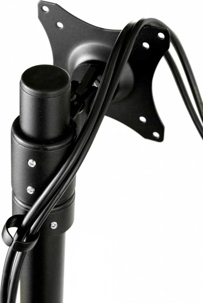 Mbajtës tavoline për monitor Edbak SV01, Metal, 19-27", i zi/argjendtë