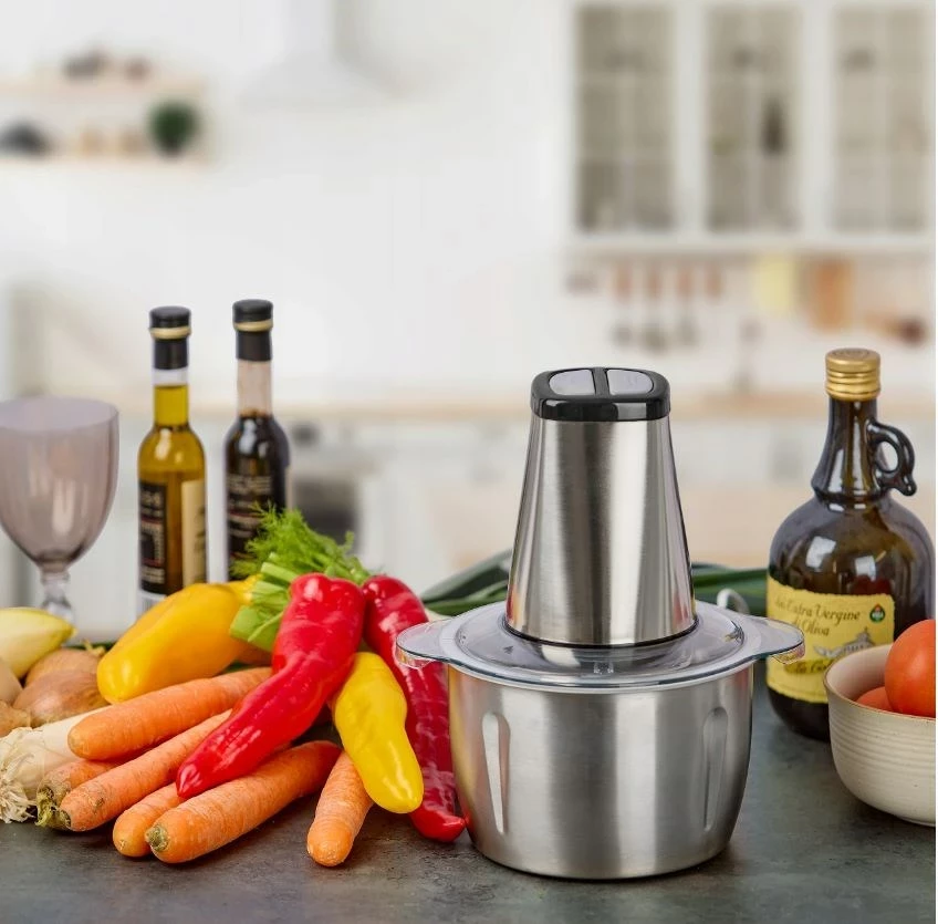 Grirës elektrik HEINRICH'S HMZ 8849 për fruta, perime dhe akull, 2 L, 500 W, Gri