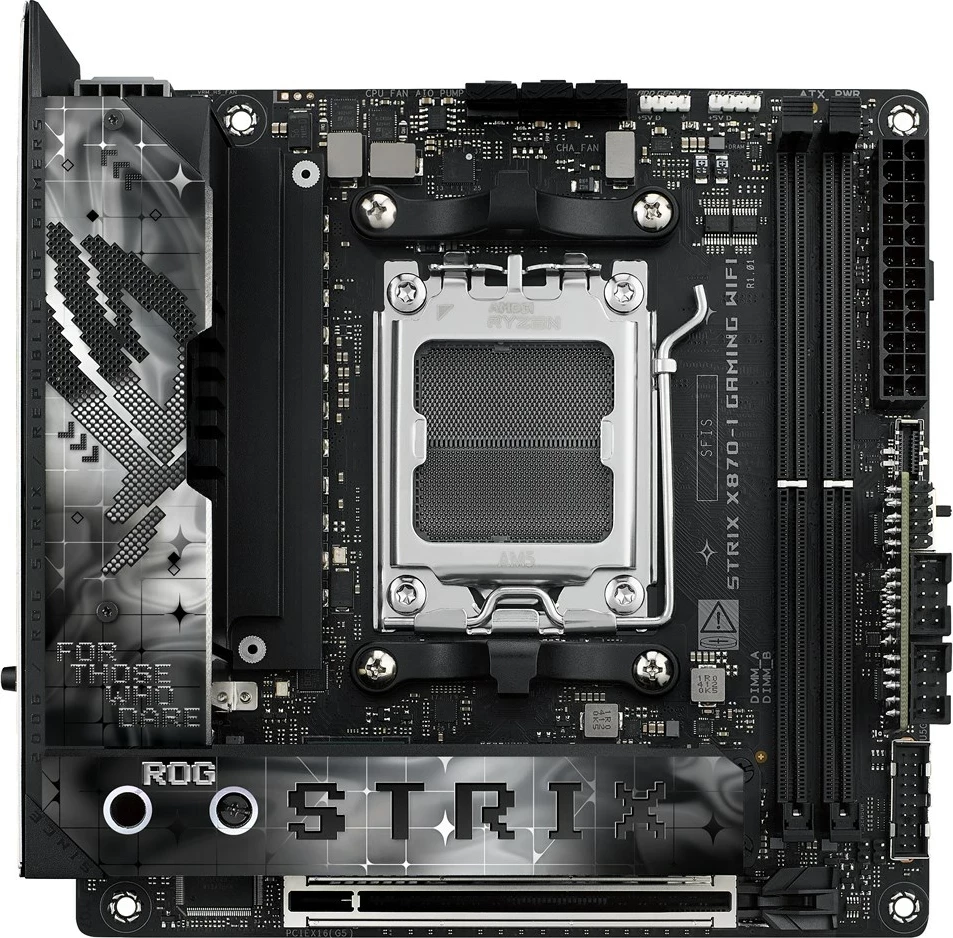 Pllakë amë ASUS ROG STRIX X870-I GAMING WIFI, Socket AM5, mini ITX, E zezë