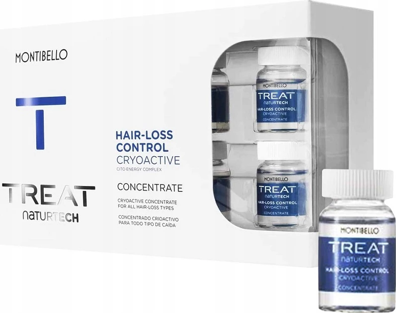Trajtim kundër rënies së flokëve MONTIBELLO Treat Naturtech Hair-Loss Control Cryoactive Concentrate 10x7ml