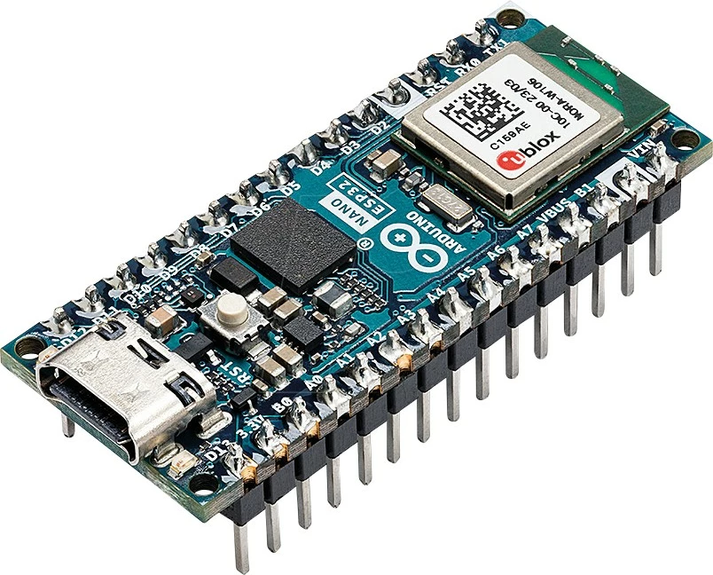Pllakë mikrokontrollues Arduino Nano ESP32 me headera