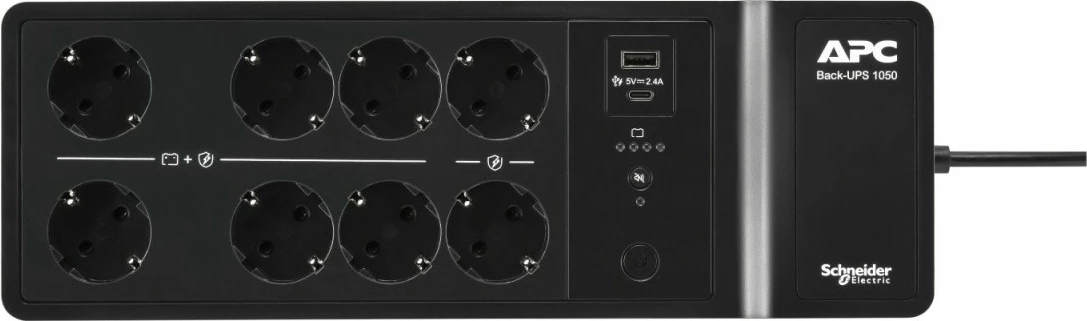 UPS APC BE1050G2-GR Back-UPS, 1050VA, 8 dalje Schuko, e zezë