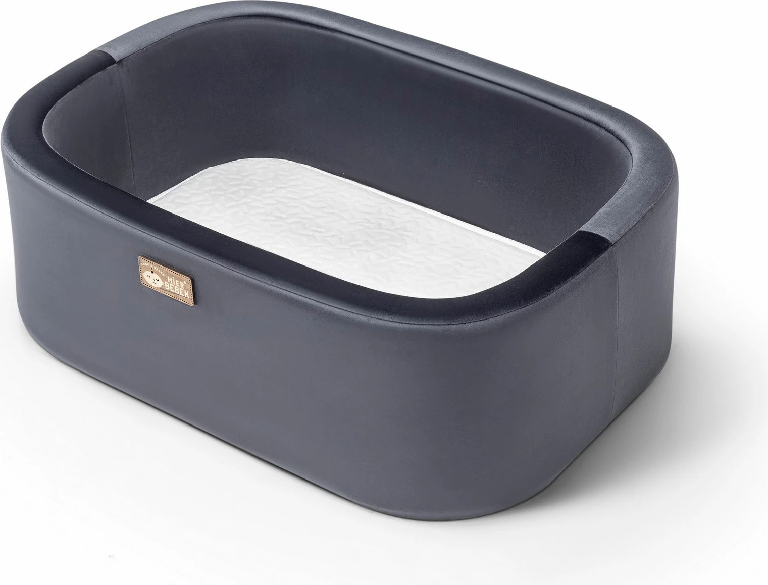 Djep modern, metal i zi, krom, Skye Decor