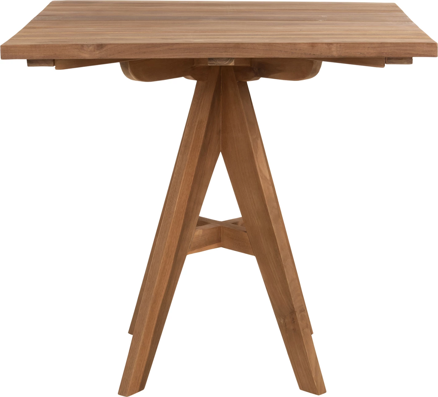 Tavolinë me karrige për terasë LEO FH9622, dru tik, 80x80x75H cm