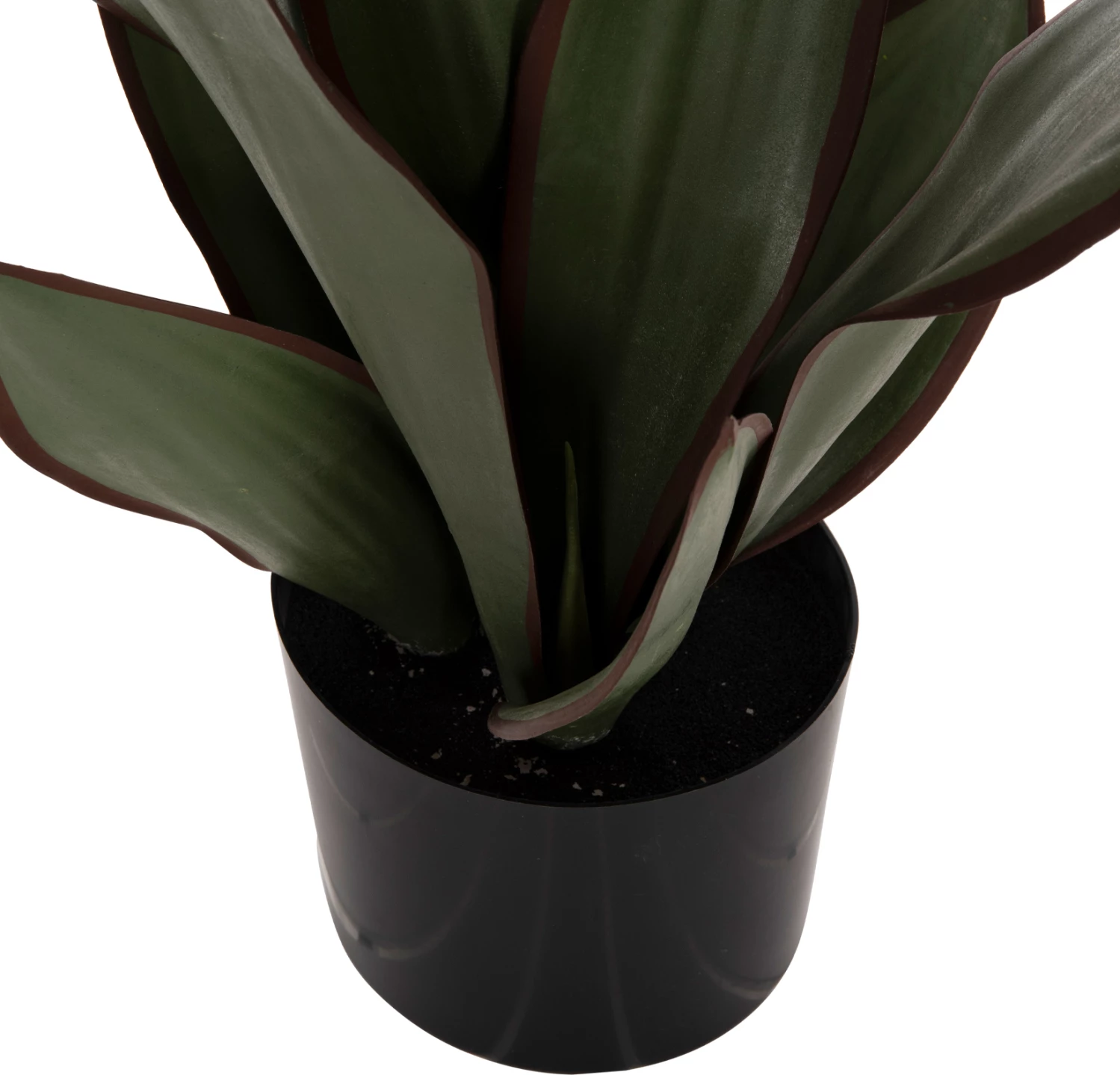 Bimë dekorative sintetike në vazo, gjethe të gjera Sansevieria, FH7996, 14x12-51cm