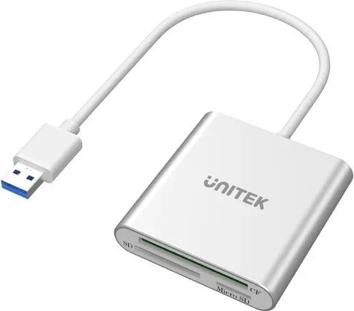 Lexues i kartave SD Unitek Y-9313, USB 3.2 (Gen.1), 0.3m, argjend