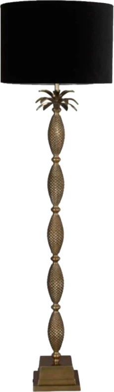 Llambë dyshemeje Ananas, alumin, bronz e zezë, 53x53x168cm