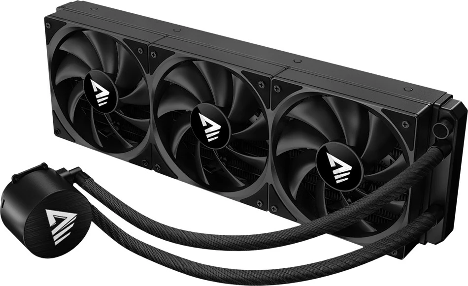 Ftohës me ujë për procesor Savio NOX 360 MM, 3 ventilatorë 12 cm, për Intel Core i7, Alumini, i zi