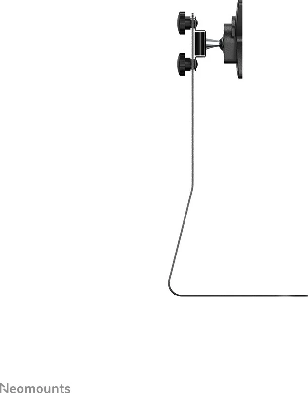 Mbajtëse monitori Neomounts FPMA-D850BLACK, 10-27 inç, rregullim lartësie, çelik, e zezë