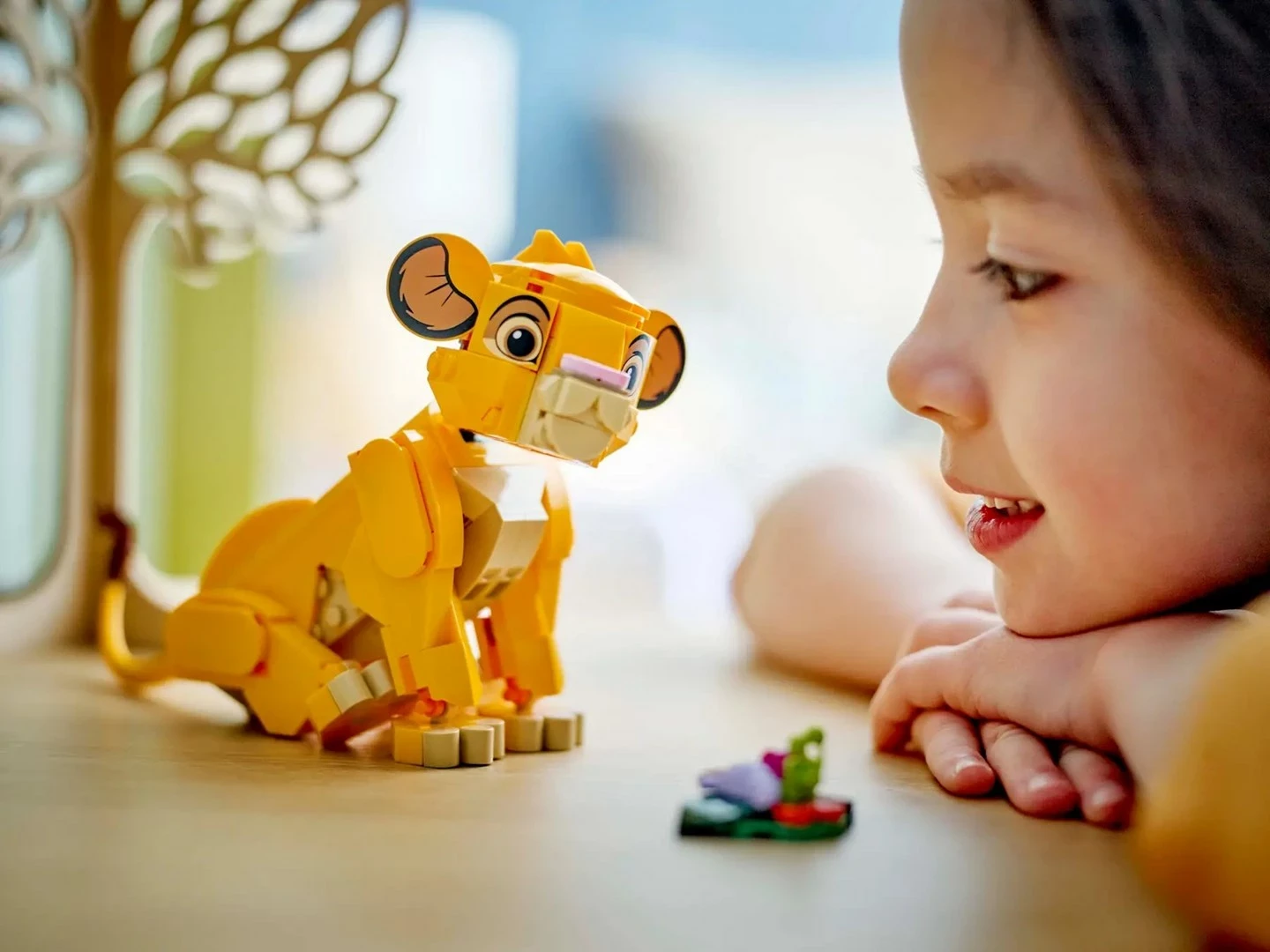 Lodra LEGO Disney Simba 43243, për fëmijë 6+ vjeç, Ngjyrë Verdhë