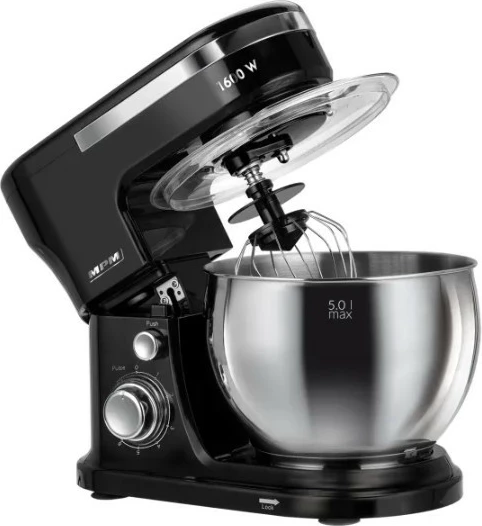 Mikser planetar MPM MRK-21, 5L, 1600W, i zi/argjendtë