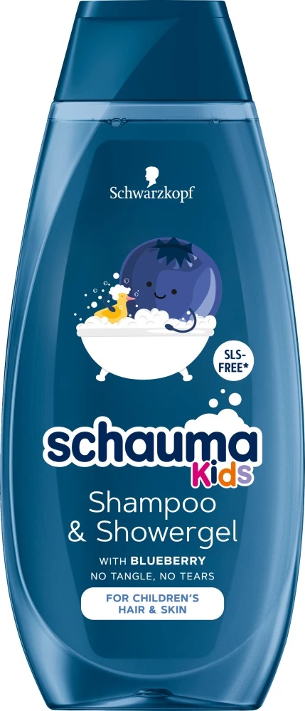 Shampon dhe xhel dushi për djem Schauma Kids me boronicë 400ml