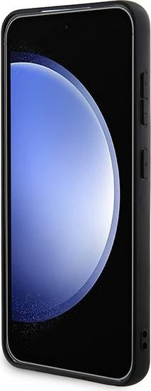 Mbështjellës Guess 4G Metal Gold Logo për Samsung Galaxy S24, i zi