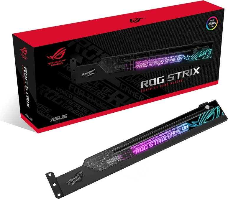 Mbajtëse kartelë grafike ASUS ROG STRIX HOLDER, RGB
