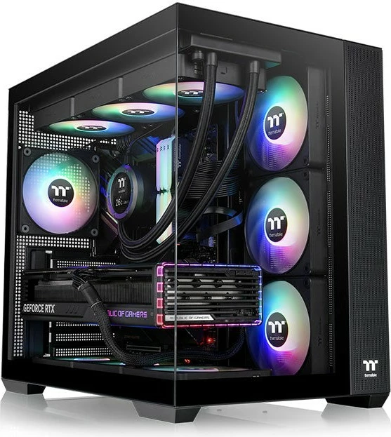 Kasë Thermaltake View 380 TG ARGB, Midi Tower, e zezë