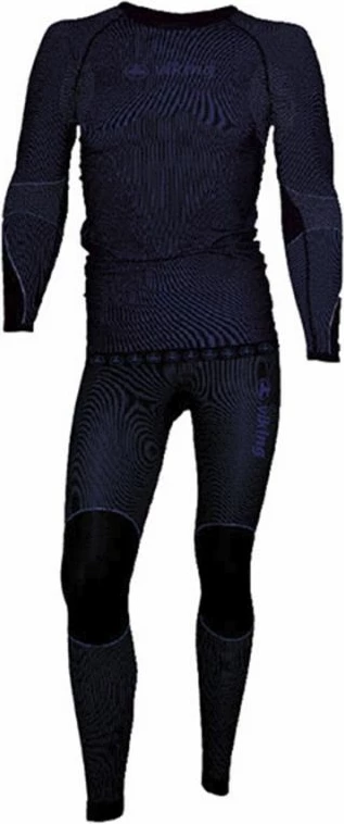 Set termoaktiv Viking Riko për fëmijë, i zi