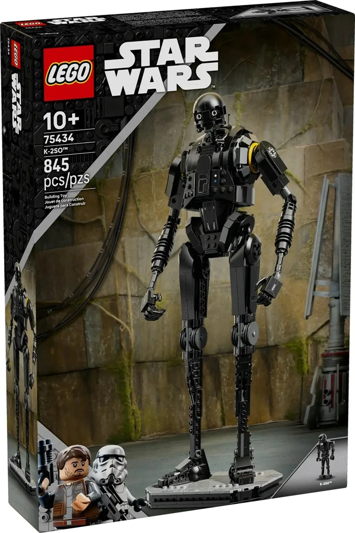 Set LEGO Star Wars K-2SO 75434, 845 pjesë, për moshën 10+, i zi