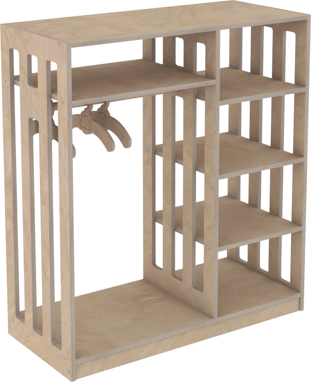 Varëse për fëmijë SANI FH18226.03 dru thupër ngjyrë natyrale 90x40x100H cm