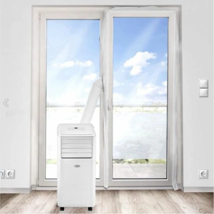 Vulë izolimi për derë ballkoni/verande, BECOOL BC03AIRSTPVT, perimetër max 560 cm, me zinxhirë të dyfishtë, e bardhë