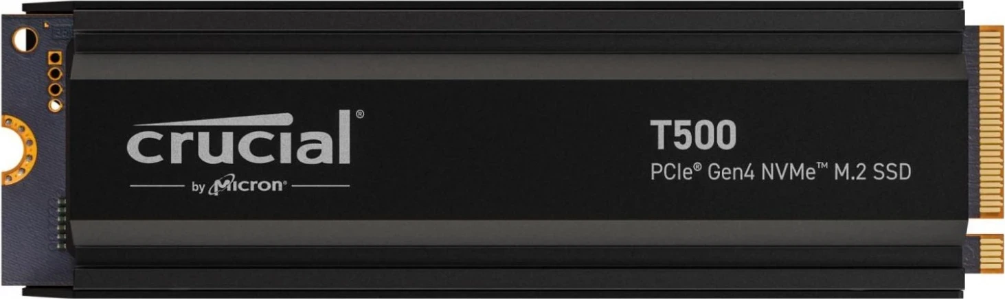 SSD Crucial T500 M.2 PCI-e 4.0 NVMe 2TB me heatsink