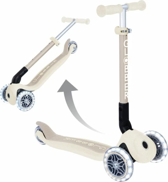 Trotinetë për fëmijë Globber Junior Foldable Lights Ecologic (692-566-2)