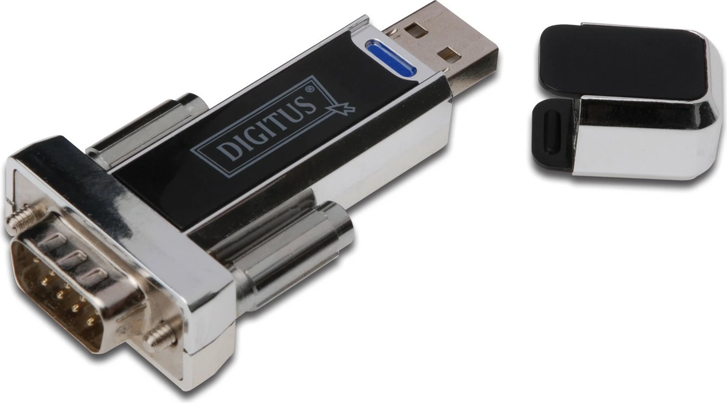 Adapter USB në serial Digitus, USB 1.1, D-SUB, Ngjyrë e zezë
