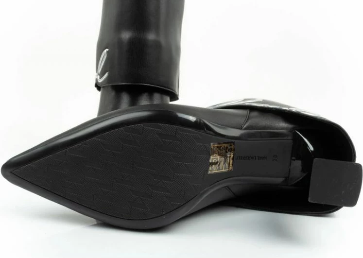 Çizme femra Karl Lagerfeld, të zeza