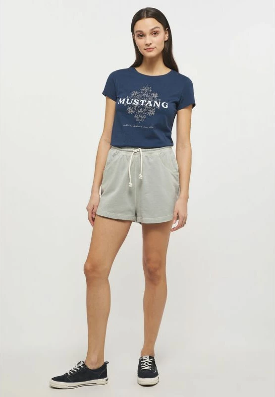 Pantallona sportive për femra Mustang, ngjyrë krem