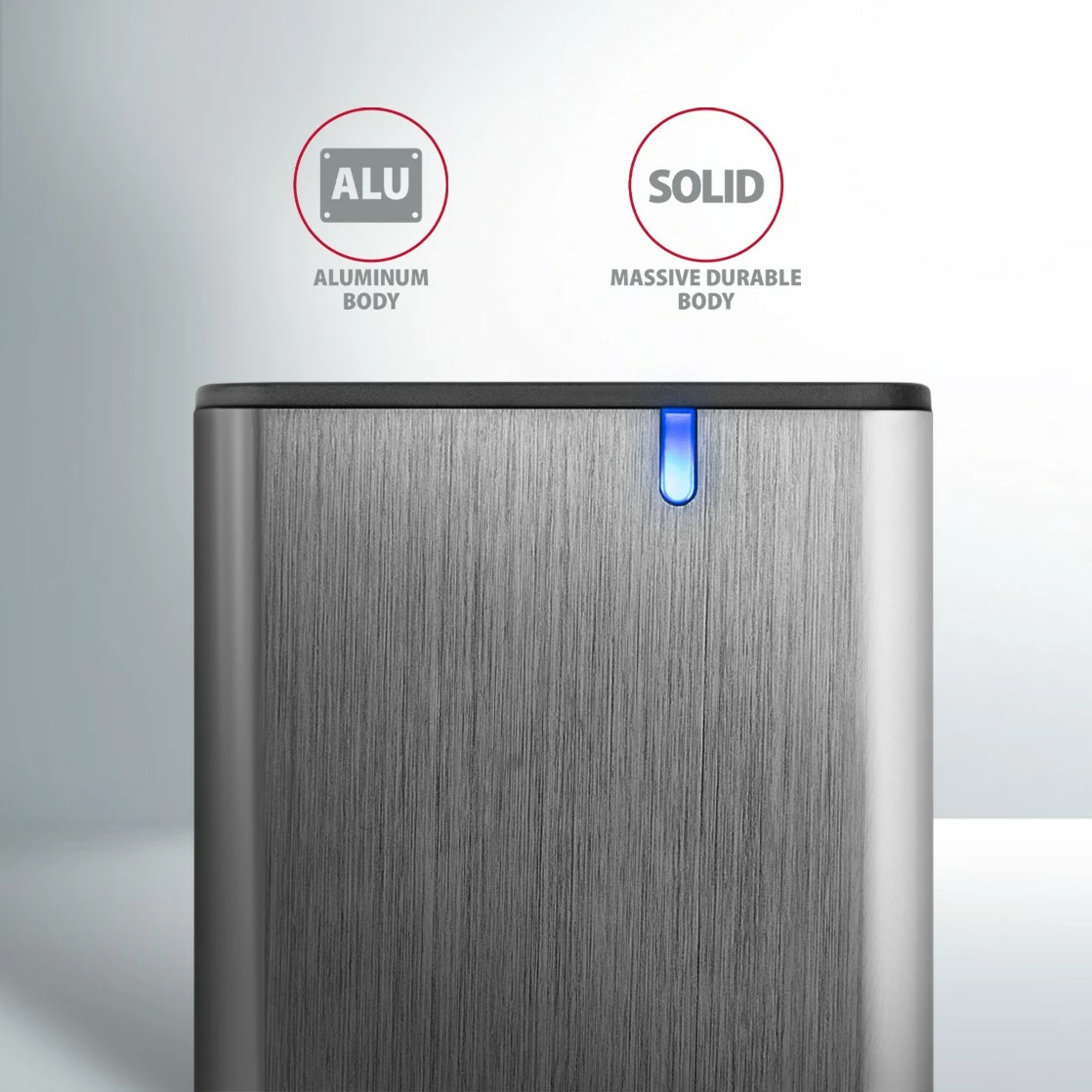 Kasë e jashtme AXAGON EEM2-SG2 për SSD M.2 NVMe & SATA, USB-C 3.2 Gen 2, Alumini, Argjendtë