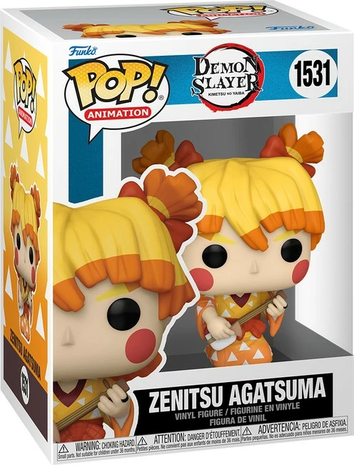 Figurë koleksionuese Funko Pop! Zenitsu Agatsuma, Demon Slayer, Multikolor