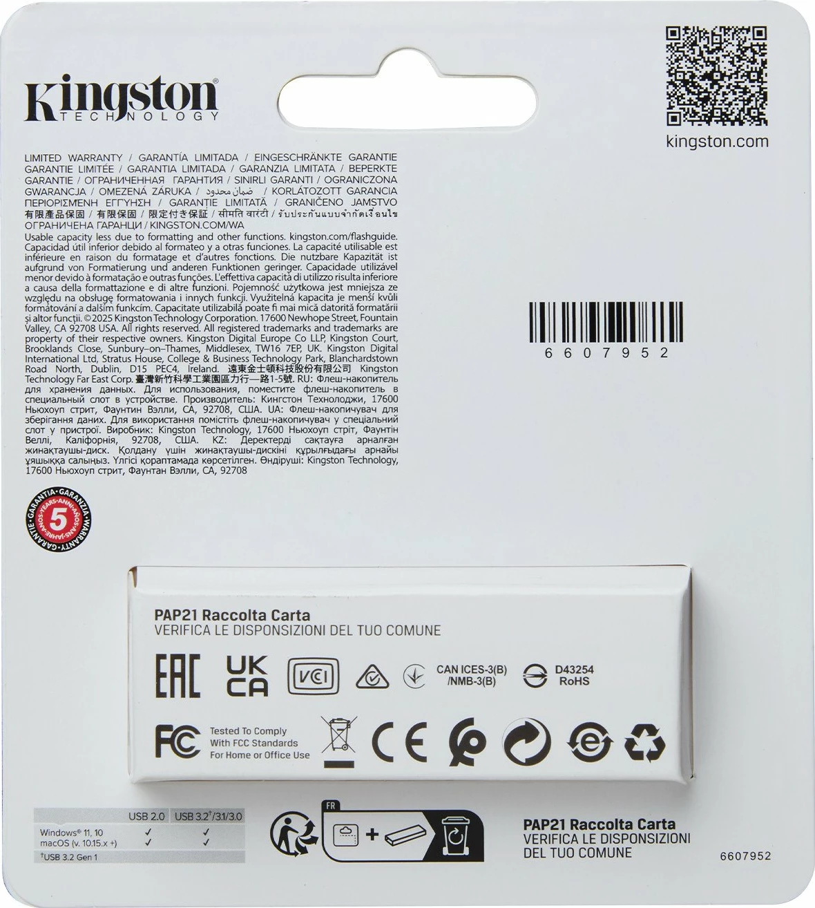 Pendrive Kingston DataTraveler Exodia S DTXS/64GB 64GB USB 3.2 Gen 1, zi