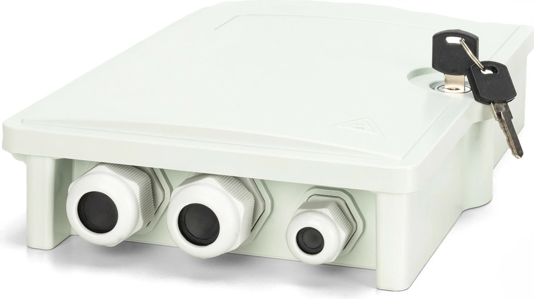 Kutia shpërndarëse fibër optike Digitus FTTH/FTTB, 12 fibra, LC/APC, e bardhë