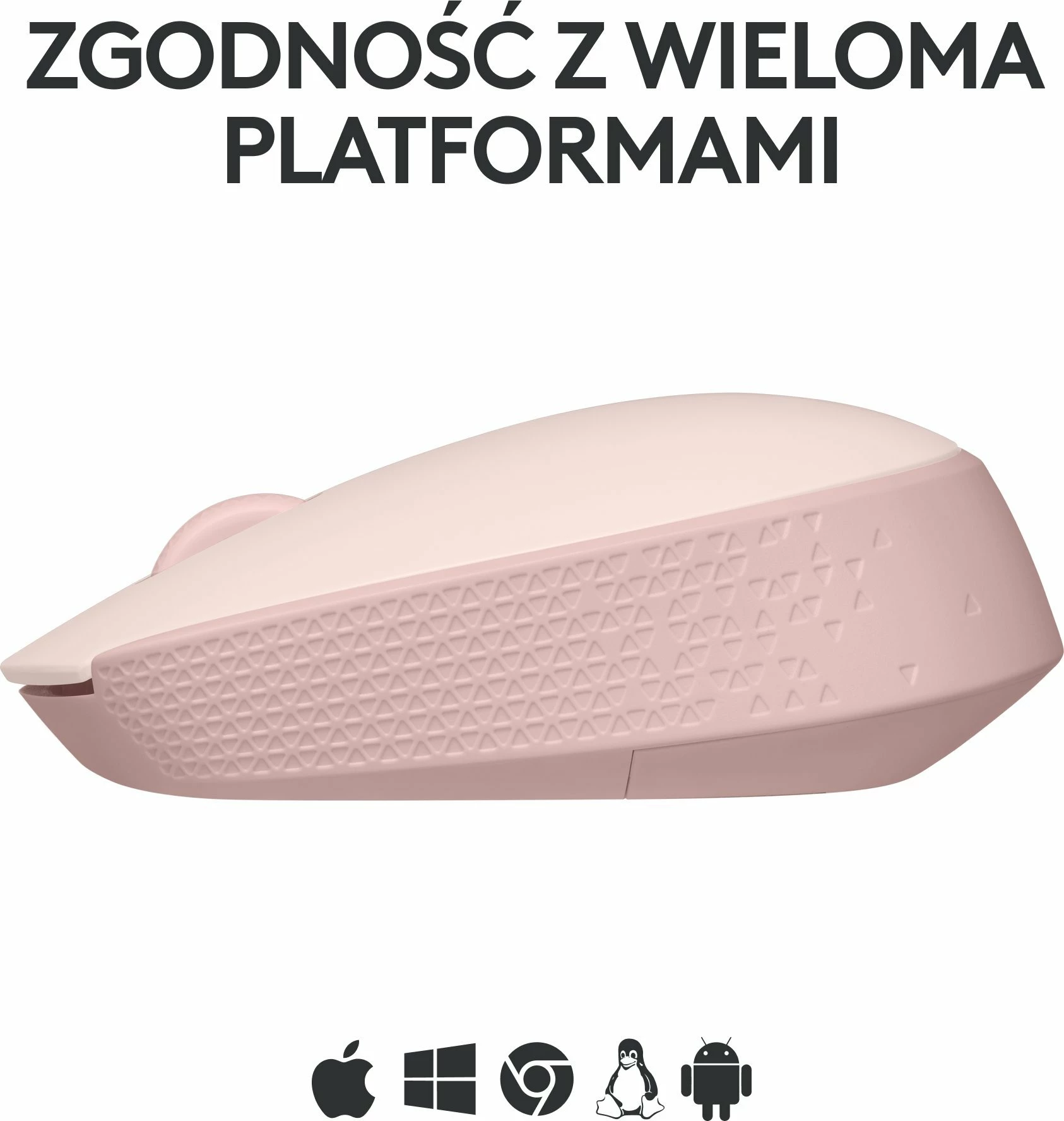 Maus Logitech M171 (910-006865) pa kabllo 2.4GHz 1000 DPI me marrës USB, rozë