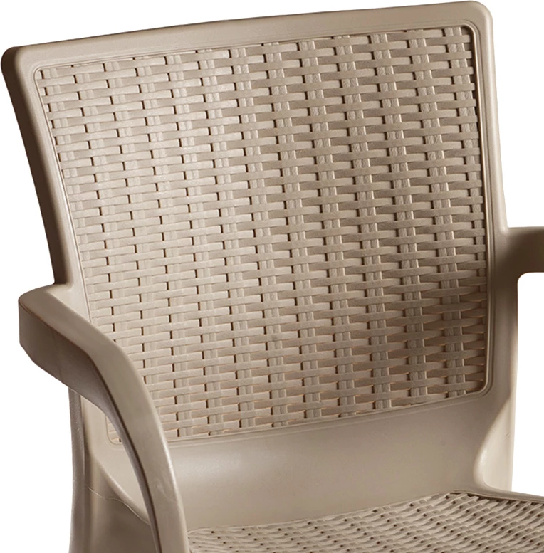 Set tavoline me karrige për terasë, 5 pjesë, ngjyrë kapuçino, Groovy-Festive, 80x80x74.5cm