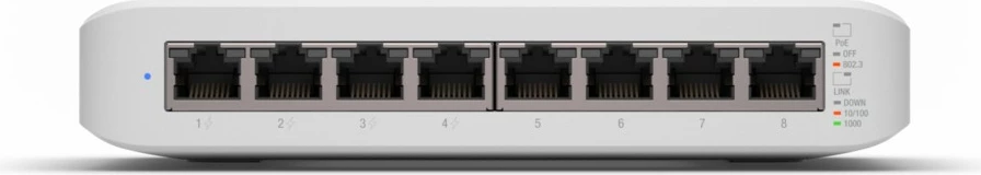 Switch Ubiquiti UniFi Switch Lite 8 PoE, Managed, L2, Gigabit Ethernet, i bardhë