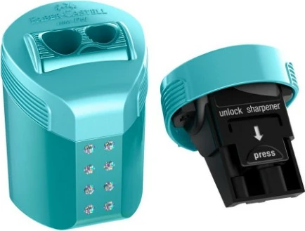 Mprehëse lapsash Faber-Castell Sparkle, manuale, kontejner i heqshëm, ngjyra të ndryshme