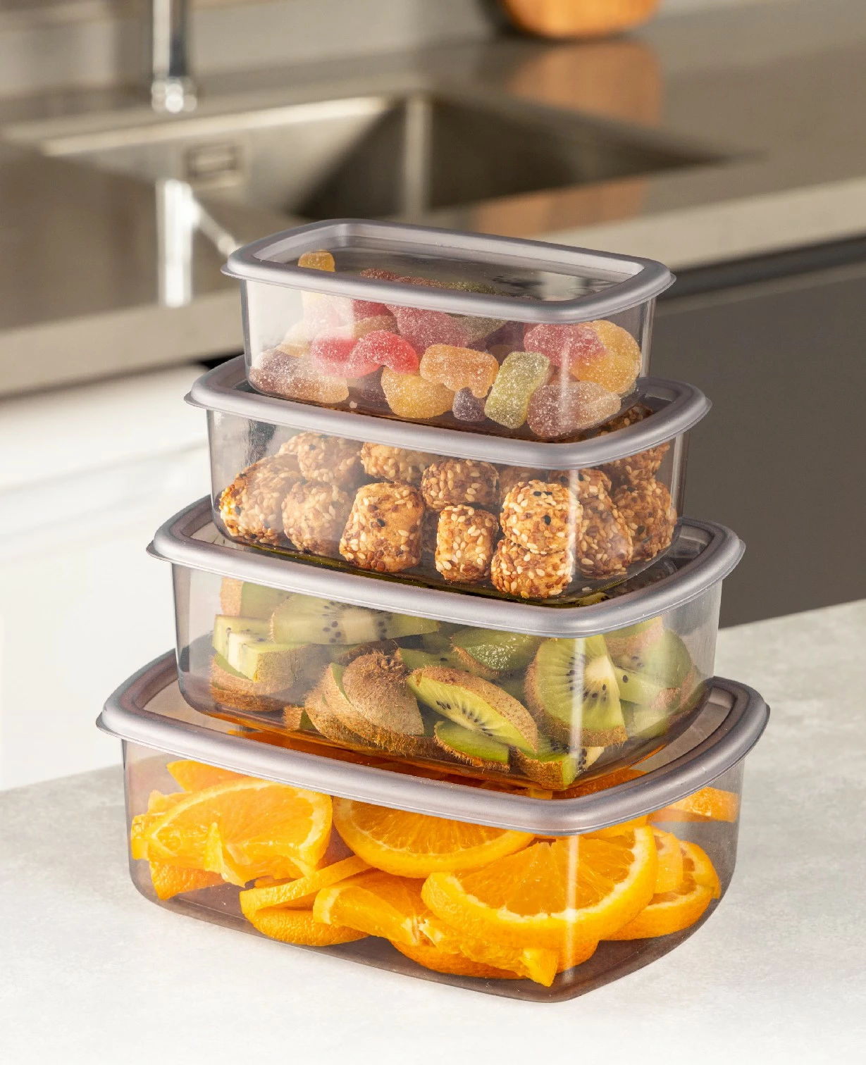 Set kuti plastike për organizim, 4 copë, SYBOX4LUKRSK