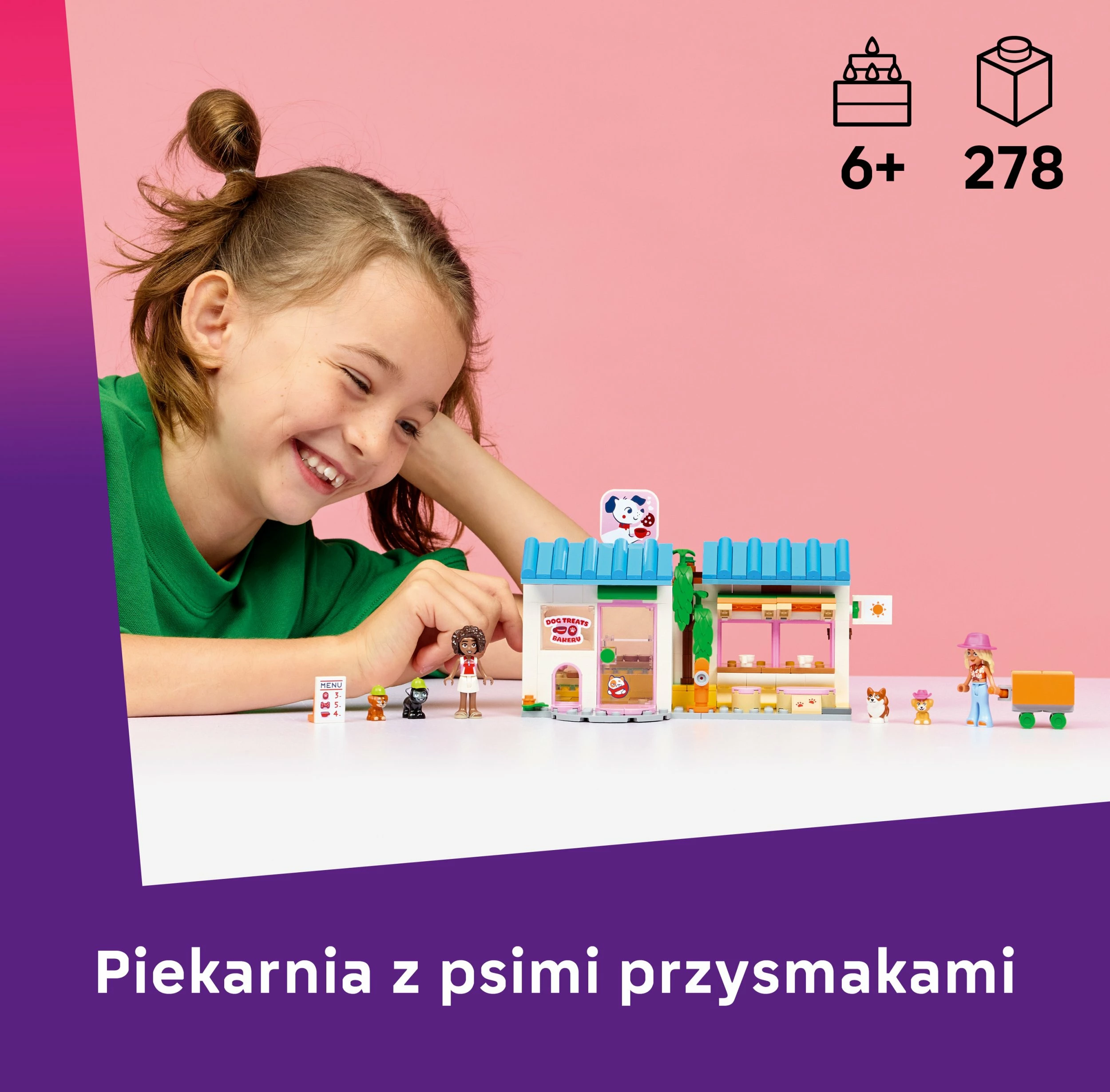 Set LEGO Friends Bakery with Dog Treats 42677, 278 copë