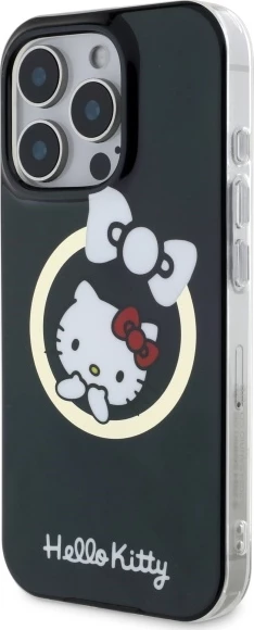 Mbështjellës Hello Kitty IML Fun bow MagSafe për iPhone 16 Pro Max, Zi