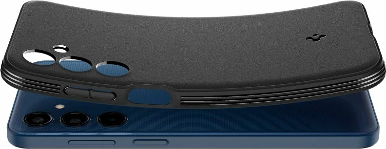 Mbështjellës Spigen Essential SandBlast për Samsung Galaxy M35 5G, i zi