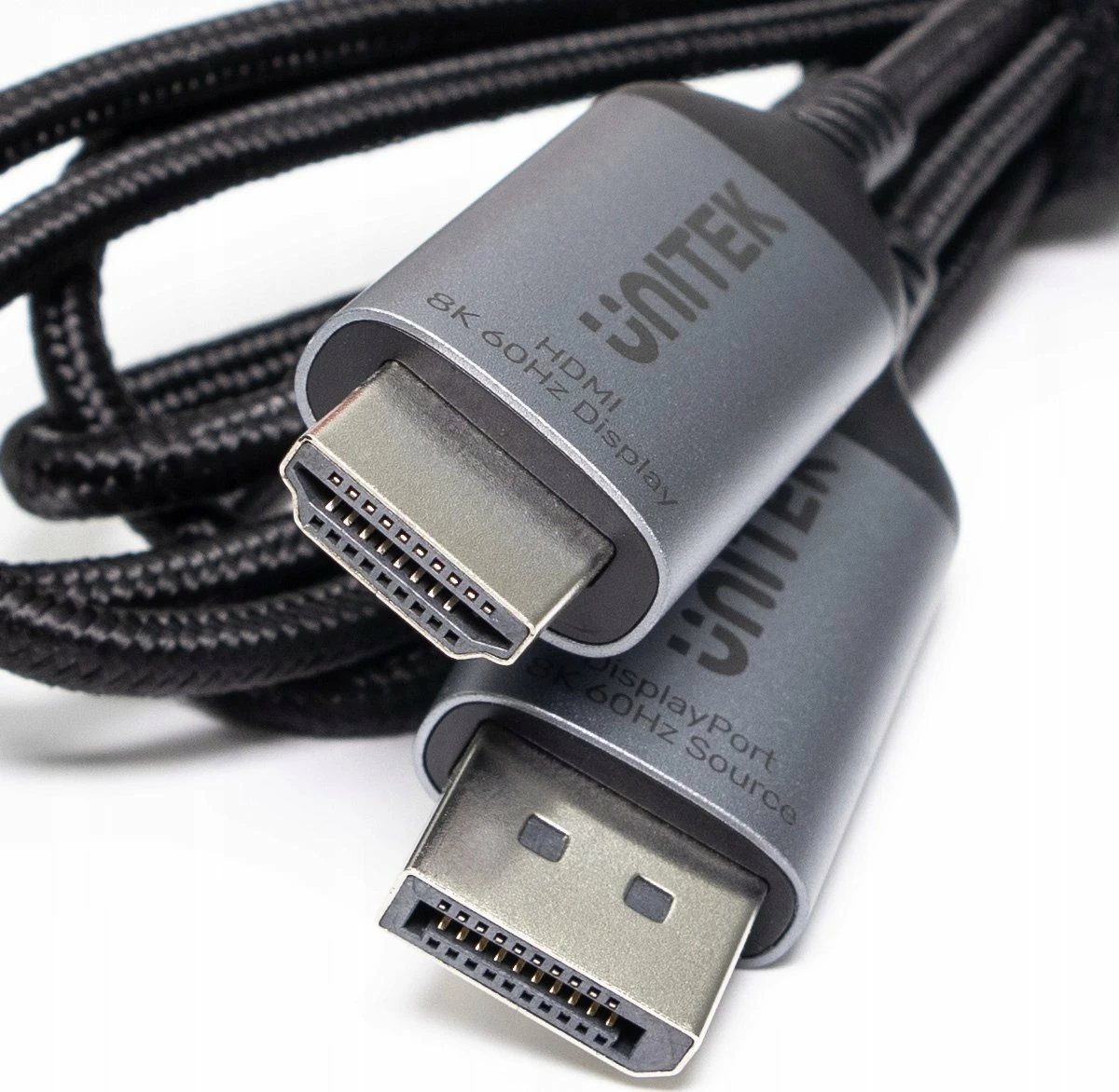 Kabllo DisplayPort 1.4 në HDMI 2.1 Unitek V1610A01, 1.8 m, 8K@60Hz/4K@120Hz, Gri