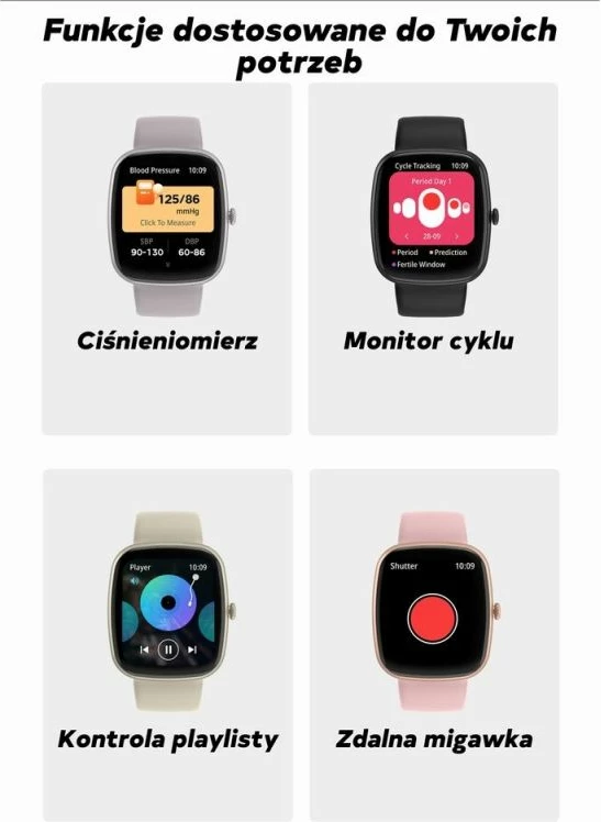 Smartwatch për femra Gravity, rozë