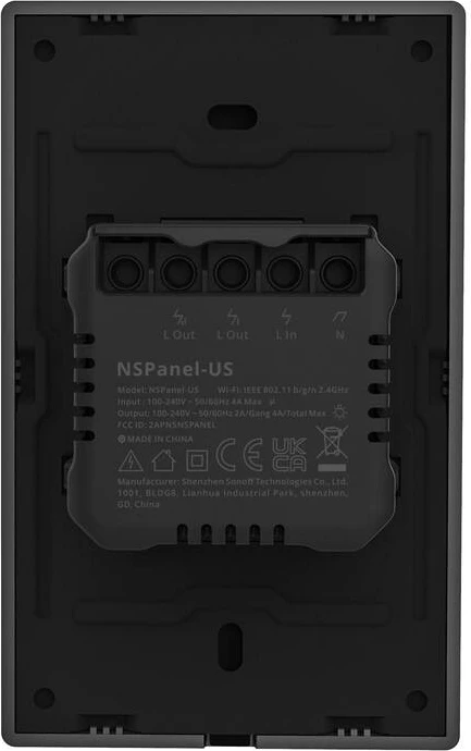 Panel i mençur Sonoff NSPanel-US, WiFi, 120mm, i zi