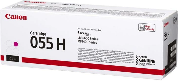 Toner Canon 055H 3018C002/3018C004 kapacitet i lartë 5500-8800 faqe magenta